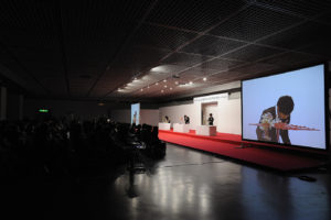 「日本フラワーデザイン大賞2011」でのデモンストレーション風景