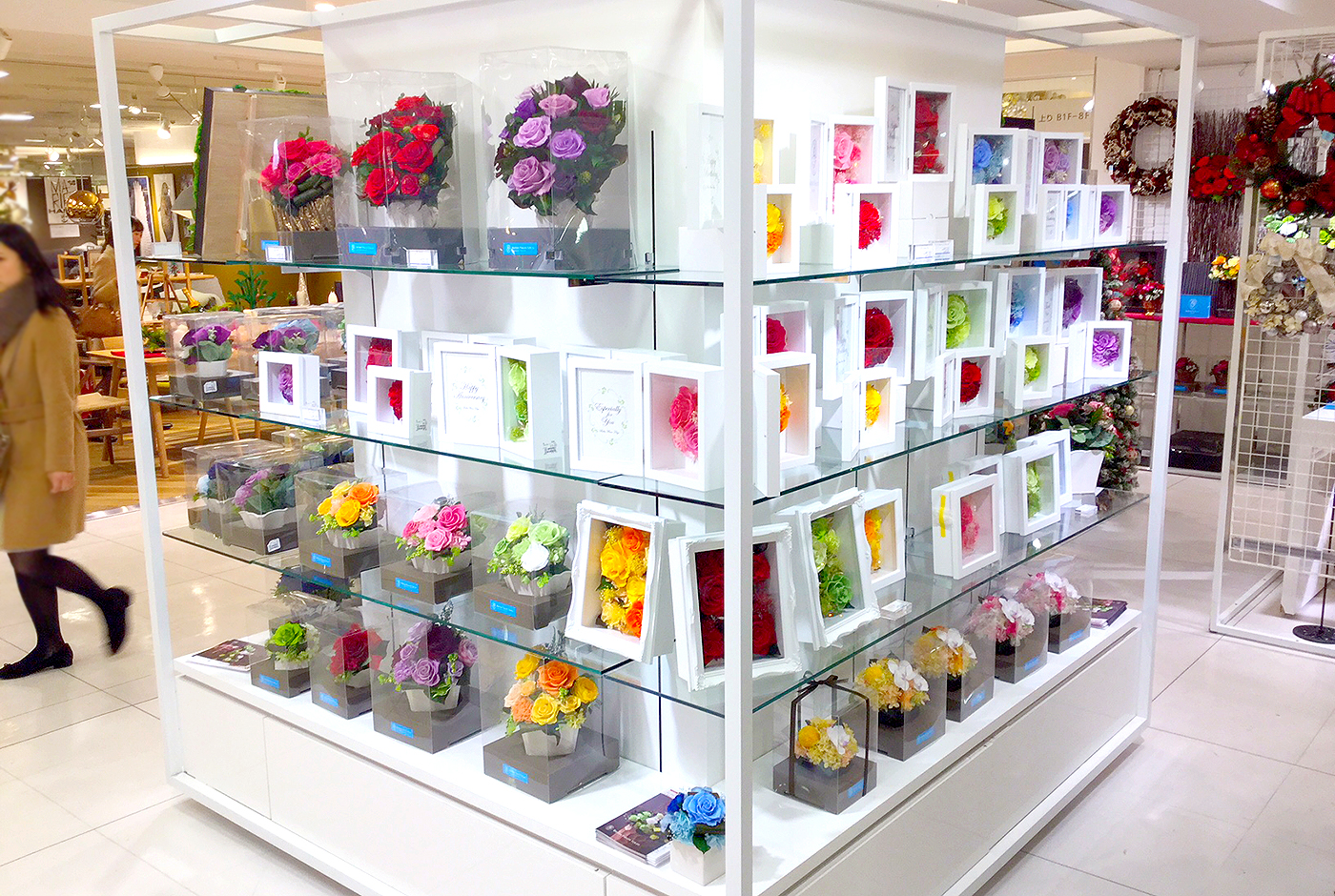 8 27 常設店 ベル フルール 西武池袋店 新規オープン Belles Fleurs Tokyo プリザーブドフラワーショップ スクール